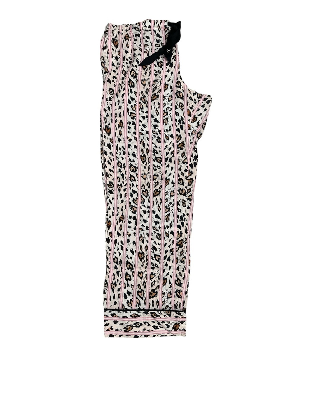 Victorias Secret Leopard Print Lounge pant with Pink Stripes